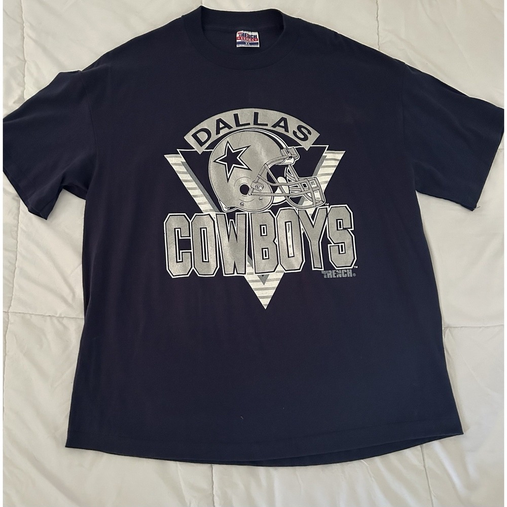 Vintage Dallas Cowboys 90's Trench Ultra T-shirt Made In USA Size XL NFL Rare